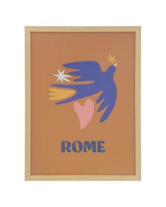 Printed frame, Rome, mdf, multicolor, 30x26xH40 cm