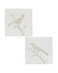 Dekorues muri, Bird, çeliku, shumëngjrëshe, 26x1,5xH26 cm
