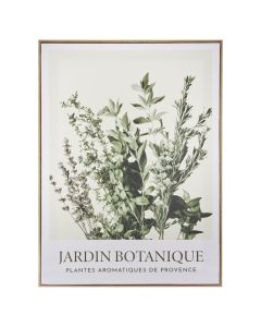 Printed frame, Cecilia, mdf, green/white, 45x2.5xH60 cm