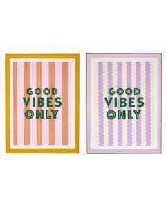 Printed frame, Acry Pool, mdf, multicolor, 60x3.3xH80 cm