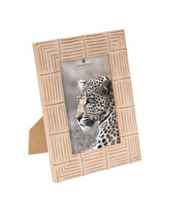 Photo frame, Isis, glass/mdf, natural, 15.5x1.55xH20.5 cm