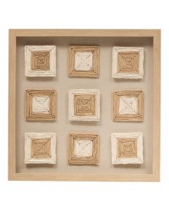 Dekorues muri, Rafael, mdf, kafe/e bardhë, 50x4xH50 cm