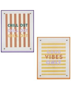 Photo frame, Poolside, acrylic fiber, multicolor, 17.5x3xH22.5 cm