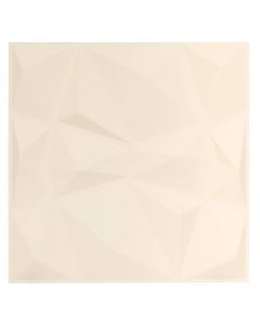 Dekorues muri me ngjitje, Geomet, PVC me bojë rezistente ndaj ujit, rozë e lehtë, 50x1.8xH50 cm