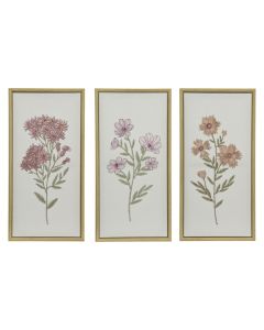 Embroidey canva, mdf frame, multicolor, 25x4.2xH50 cm