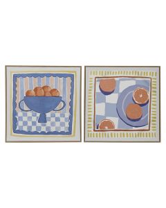 Decorative canva, mdf frame, multicolor, 50x2.5xH50 cm