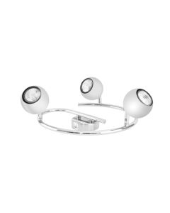Spiral 3 spot GU10 3X50W,chrome color, bulb incl.