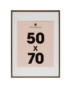 Photo frame, Manu, MDF, dark brown (marron tonka), 50x70 cm