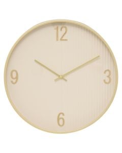 Wall clock, Amber, polypropylene, beige/black, Dia.50.8x5.5 cm