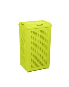 Laundry basket, 50 lt, DRINA, PVC, green, 40x29xH60 cm