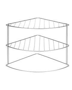 Raft organizues kuzhine, metalike, gri, 23x23xH21 cm