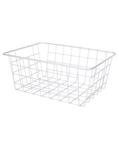 Kosh mbajtës, metalike, gri, 24x18 cm