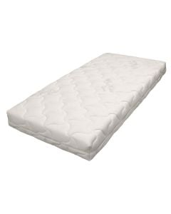 Mattress, single, flexible filling, cotton, white, 70x140xH15 cm