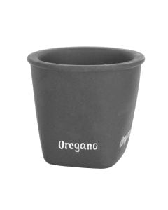 Round flower pot, ceramic, grey, Ø14 xH13 cm