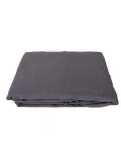 Chair cover, cotton dhe polyester, grey, 50x50xH100 cm