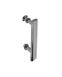 Double hole handle for shower cabin