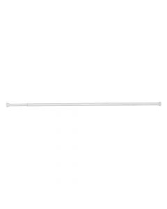 Shower rod white extensible 125-225 cm