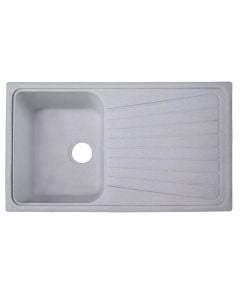 Sink, 1 bowl, left / right, PLADOS, granite, beige, 86x50xH20 cm