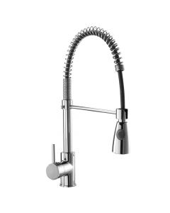 Pull-out sink mixer, CM, bronze, silver