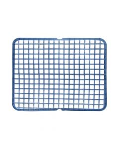 Anti-slip sink mat, ELIPLAST, plastic, blue, 39.5x31 cm