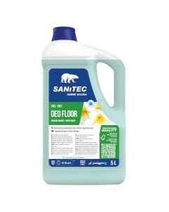 Detergjent pastrimi për dysheme, "Sanitec", Deo floor, aromatizues, 5 kg, trëndafil i bardhë, 1 copë