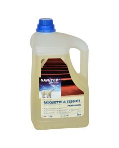 Detergjent pastrimi, "Sanitec", për moket dhe textil, 5000 ml, aromatik , bezhe, 1 copë