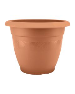 Round flower pot, HOME DESIGN, plastic, terracota, Ø17.5 xH14 cm