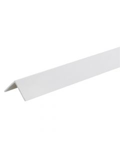 Angular 1m white PVC mat 30X30X1 mm