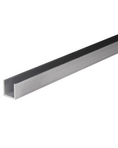 Natural aluminum profile U1mx6x6x1mm