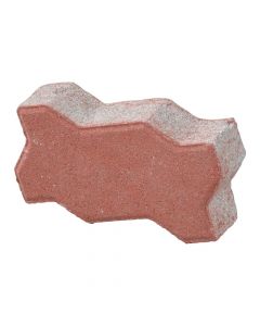 Pllake betoni, forme S, e kuqe, trashesia 6cm, permasa 22x11cm, 12m2/palet, 38cop/m2