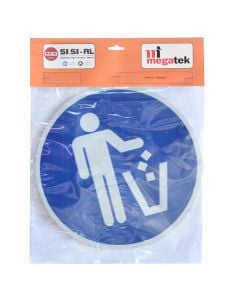 Construction signs, waste disposal in the basket is forced, ᴓ20 cm