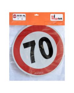 Adhesive for trucks, mark of the speed limit of trucks at 70 km / h, ᴓ20 cm