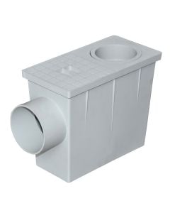 Piletë, Dakota, polipropilen, 23.5x12.5x22 cm, hyrje Ø80mm, dalje Ø100mm