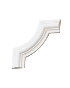 Decorative corner, Bovelacci, polystyrene, 15 x 15 mm white