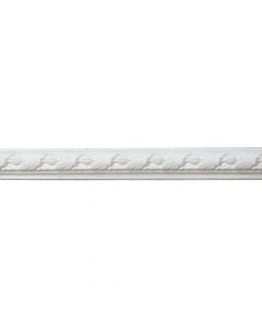 Decorative wall frame, Bovelacci, extruded, 23x50 mm, length 2 ml, white