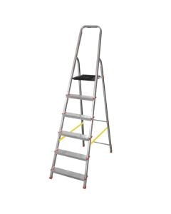 Aluminum ladder with 4 steps, step height 89 cm, total height 170 cm