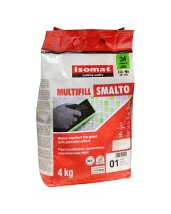 Isomat Multifill paint, 4 KG for tile joints 1-8mm, white color 01