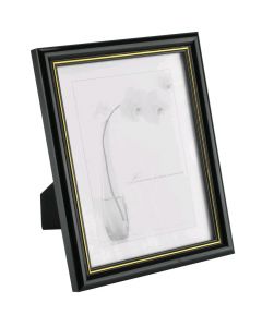 Plastic photo frames, color Glossy black sizes 10*15cm