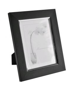 Plastic photo frames, color Matt black15*20cm