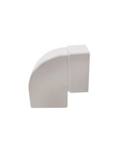 Brryl ballor, PVC, 100x60mmx90°,  i bardhë