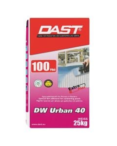 Dw Urban 40 I Bardhe-Ngjitës çimentoz i padeformueshëm me përformancë të lartë, me kohë hapje të zgjatur dhe rrëshkitje vertikale zero, për trashësi nga 3 deri në 20 mm