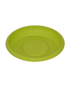 Pjatë vazo lulesh rrethore, GERBER, plastike, jeshile, Ø8 xH1.5 cm