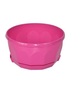 Round flower pot, FIORELLA, plastic, pink, Ø20 xH10 cm
