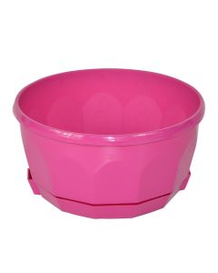 Round flower pot, FIORELLA, plastic, pink, Ø25 xH11.5 cm