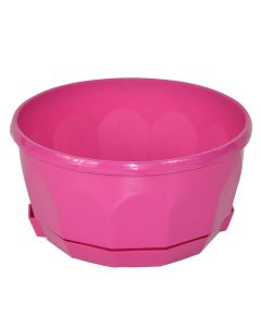 Round flower pot, FIORELLA, plastic, pink, Ø30 xH13 cm
