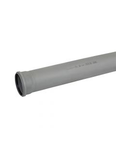 Pipe, polypropylene, Ø110mmx1m, with 2 rubber