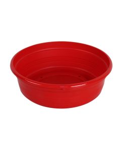 Round flower pot, PRIMAVERA, plastic, red, Ø18 xH6 cm