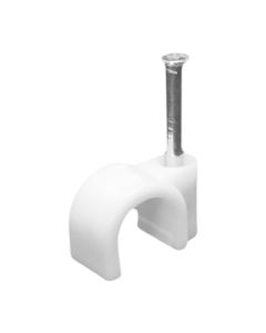 Set with 80pcs of Cable clips different size,white color