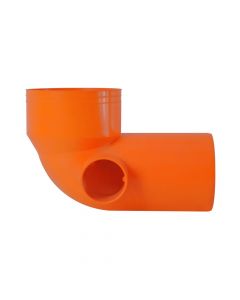 Elbow WC, PVC, Ø110x50mm, right out