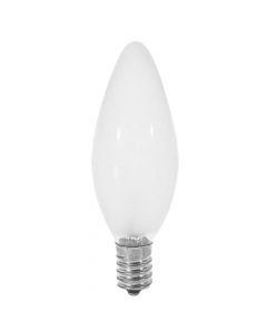 Candle lamp 230V-40W, E-14, Frosted,1000H